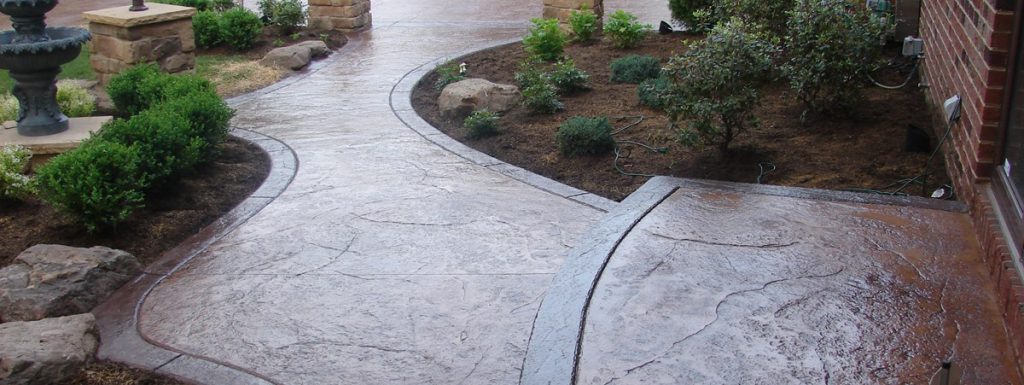 Stamped Concrete Sandy Springs GA Stained Concrete Stamp Concrete Stain